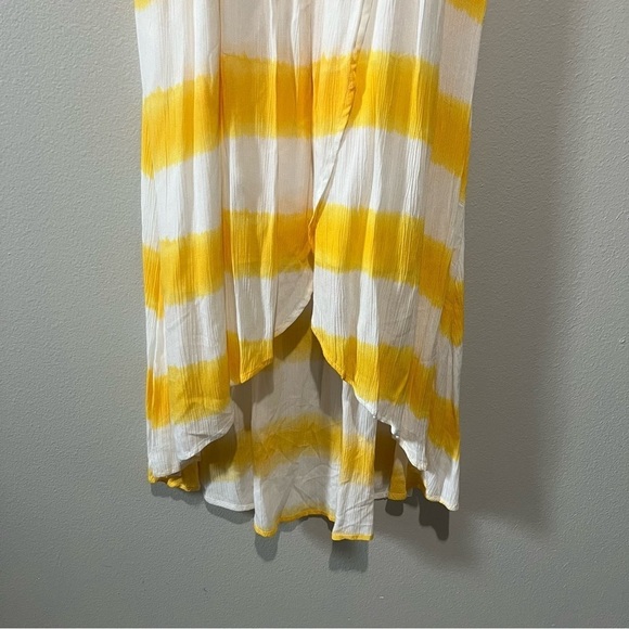 TOMMY BAHAMA- NWT Asymmetrical Yellow White Set Sail Stripe Maxi Sundress XS - Picture 6 of 7